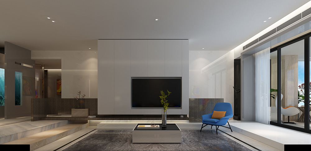 现代简约风格室内装修设计效果图-钻石之家富春山居-室内客厅装修设计 现代简约风格室内装修设计效果图-钻石之家富春山居-室内客厅装修设计