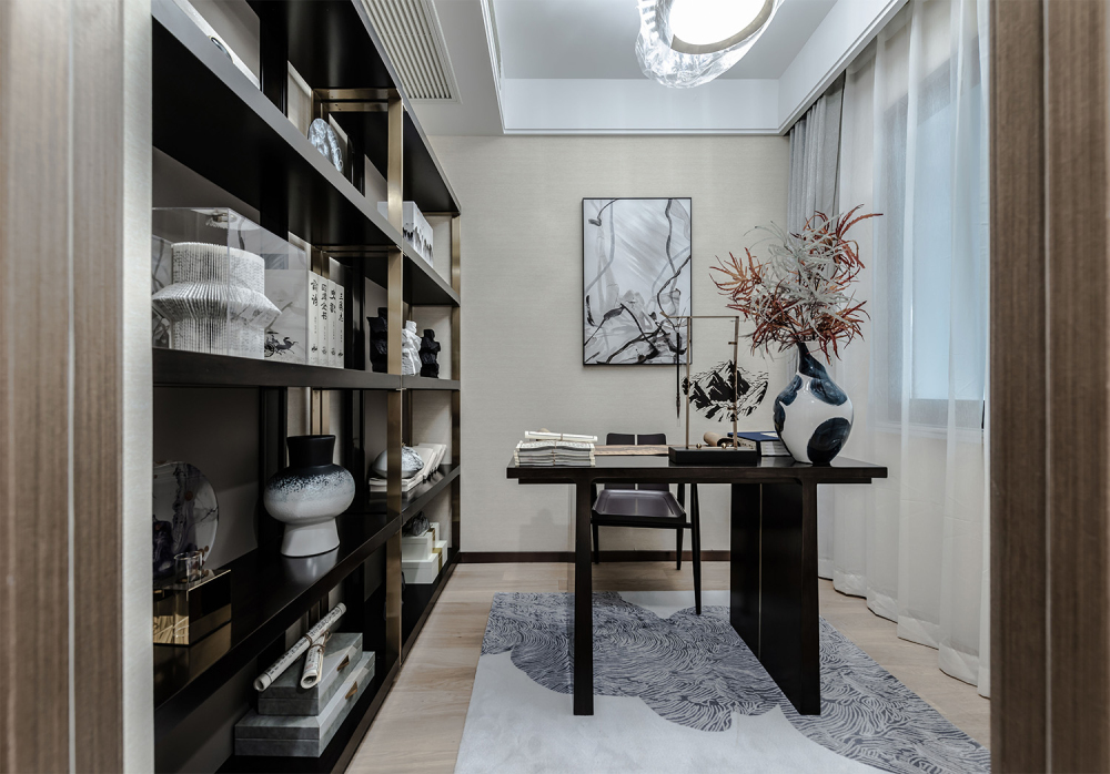 新中式风格室内设计家装案例-书房 新中式风格室内设计家装案例-书房