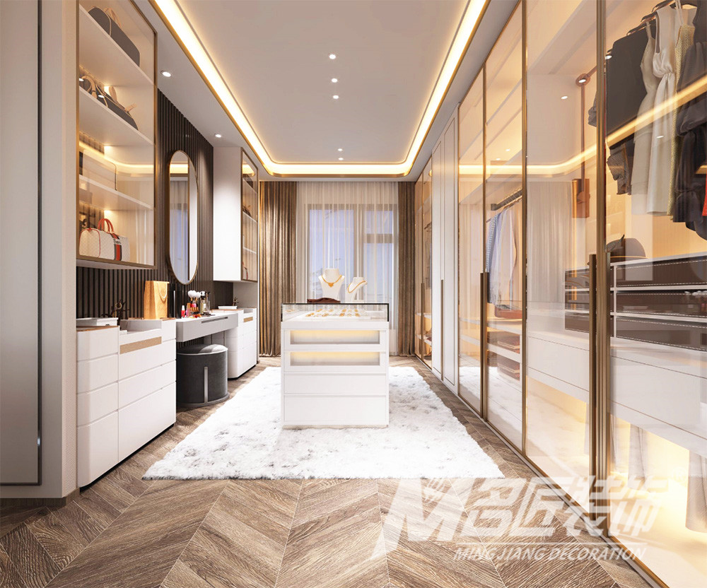 别墅大宅装修设计-主卧衣帽间 别墅大宅装修设计-主卧衣帽间