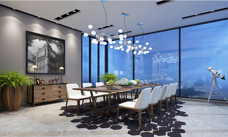 泷景花园别墅355平米现代简约风格装修案例-餐厅 泷景花园别墅355平米现代简约风格装修案例-餐厅