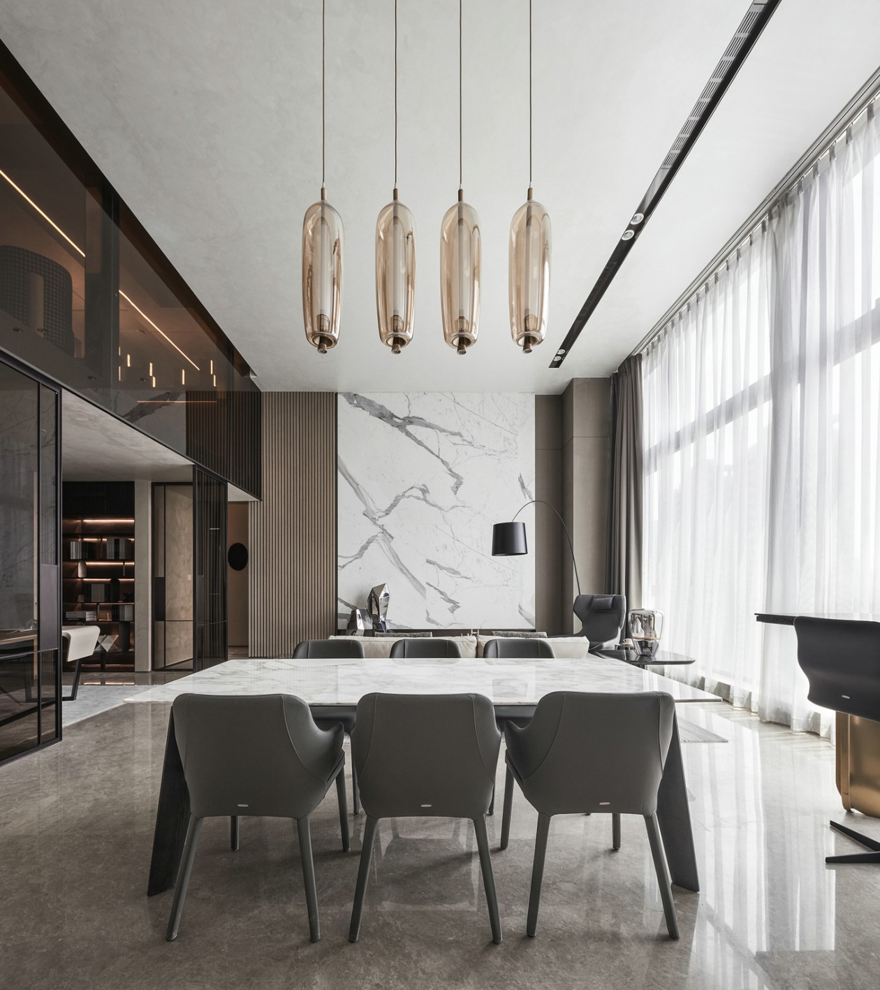 现代简约风格室内设计家装案例-餐厅 现代简约风格室内设计家装案例-餐厅