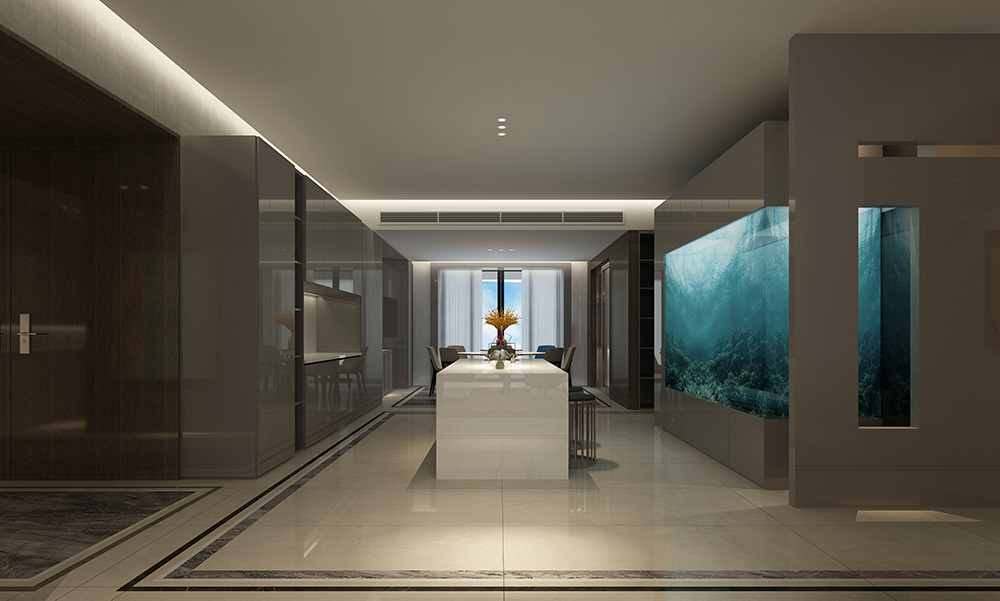 现代简约风格室内装修设计效果图-钻石之家富春山居-室内厨房装修设计 现代简约风格室内装修设计效果图-钻石之家富春山居-室内厨房装修设计