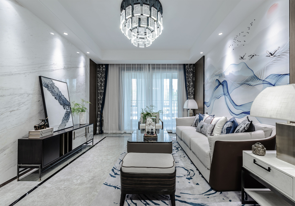 新中式风格室内设计家装案例-客厅 新中式风格室内设计家装案例-客厅