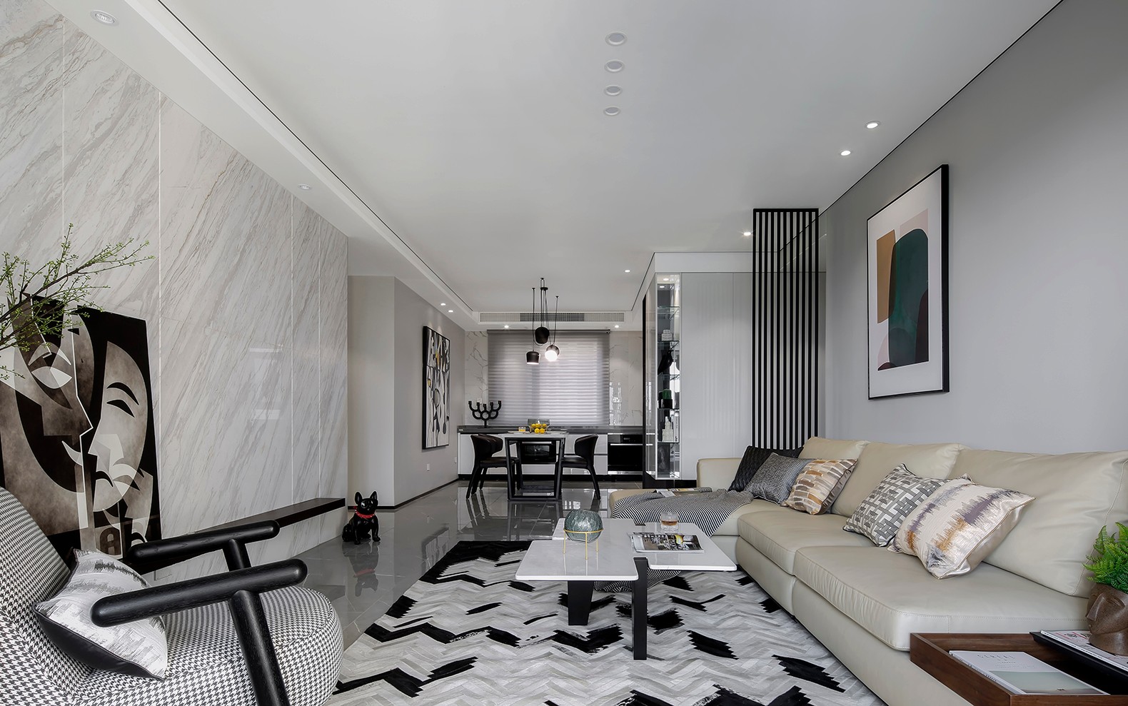 现代简约风格家装设计室内装修效果图-客餐厅 现代简约风格家装设计室内装修效果图-客餐厅