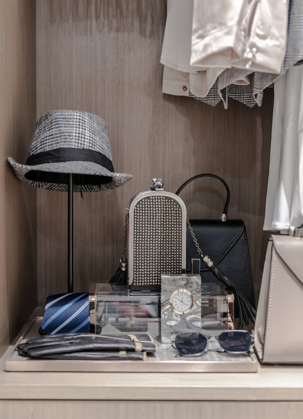 新中式风格室内设计家装案例-卧室衣柜 新中式风格室内设计家装案例-卧室衣柜